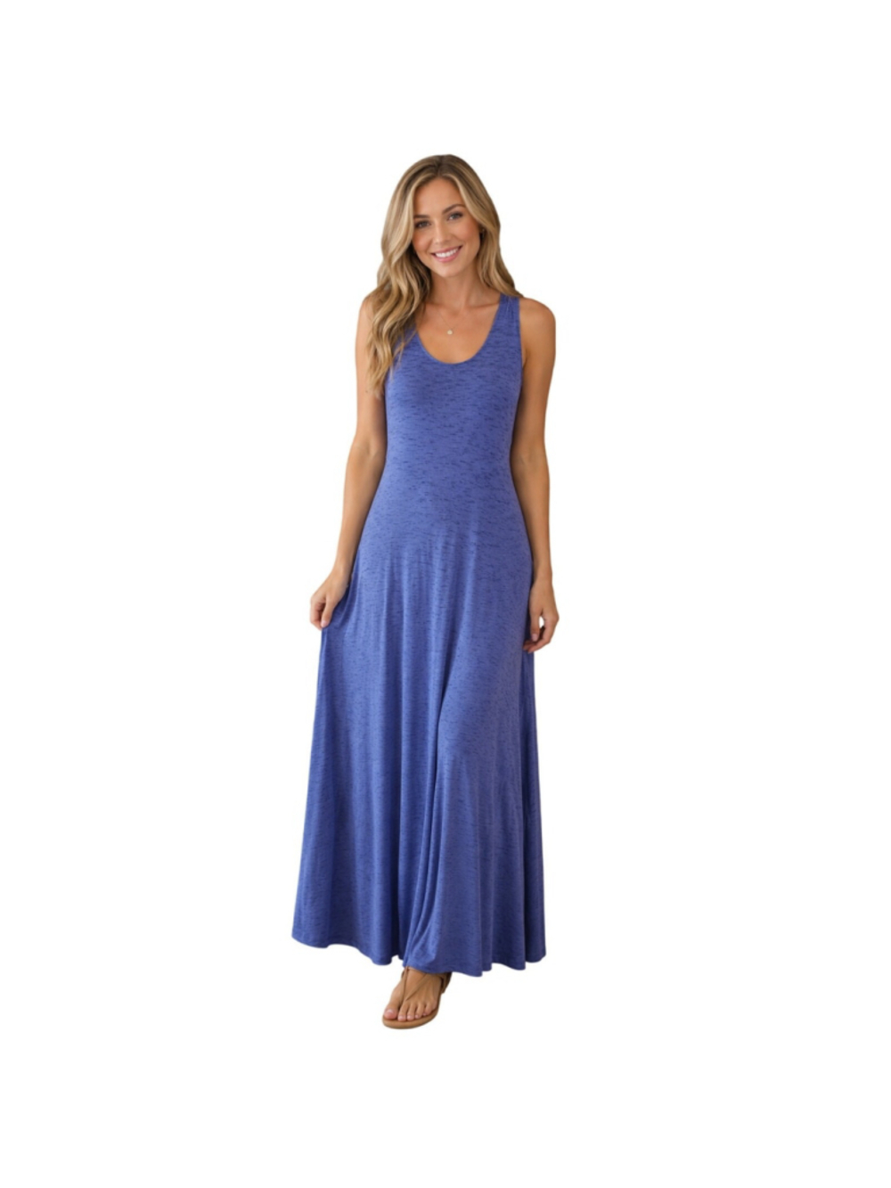 NWT Maeve XS heathered violet lined Maxi dress lace up back detail jersey knit